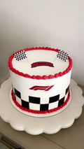Cake with racing track